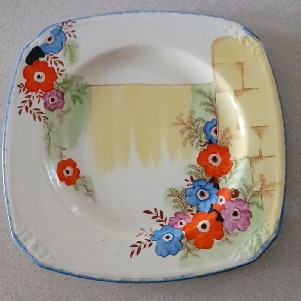 Coronet Ware Art Deco Single 9.5" Square Plate - Picture 8 of 8